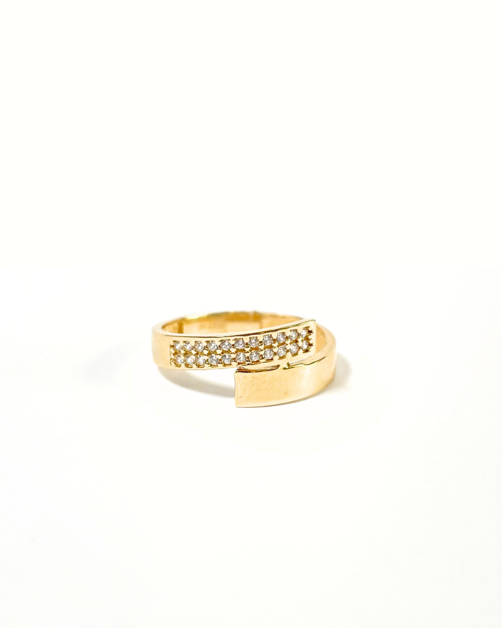 ANILLO DOBLE BANDA ORO 14K  SKU: ORO82