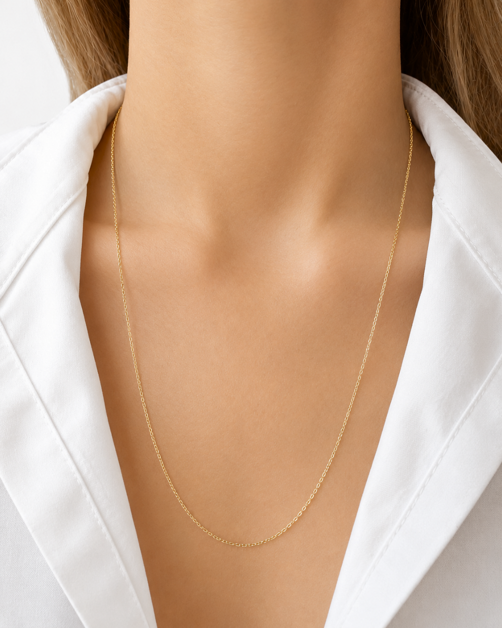 Cadena ancla 55cm Oro 14k